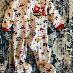 Swiggles Construction Zipper Up Footie Sleeper Pajamas Outfit Baby Boy Size 0/3M
